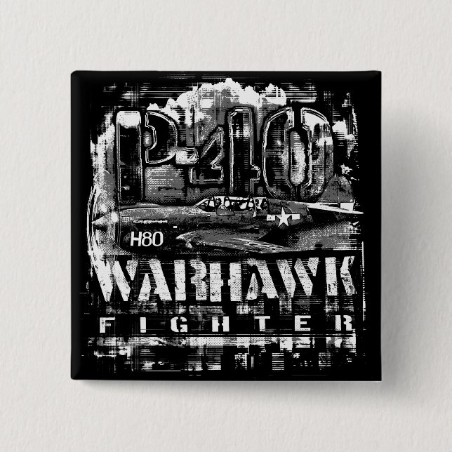 Chapa Cuadrada P-40 Warhawk (Anverso)
