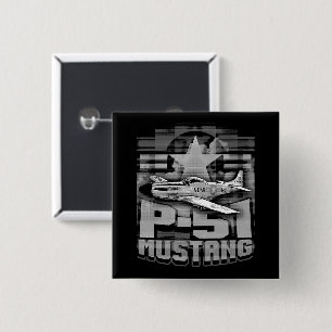 Chapa Cuadrada P-51 Mustang