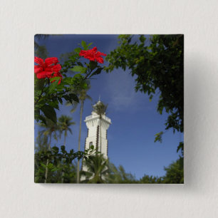 Chapa Cuadrada Pacífico Sur, Polinesia Francesa, Tahití. Hibisco