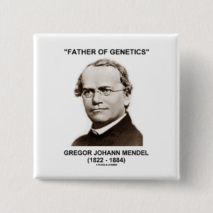 Chapa Cuadrada Padre de la genética Gregor Juan Mendel