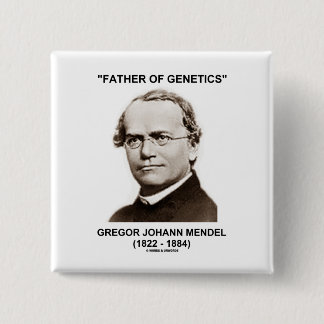 Chapa Cuadrada Padre de la genética Gregor Juan Mendel