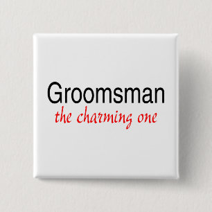 Chapa Cuadrada Padrino de boda (el encantar)