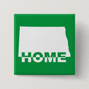 Chapa Cuadrada Página de inicio de Dakota del Norte lejos del pin