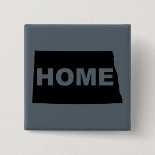 Chapa Cuadrada Página de inicio de Dakota del Norte lejos del pin