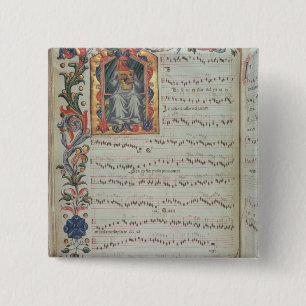 Chapa Cuadrada Página de la notación musical con historiated