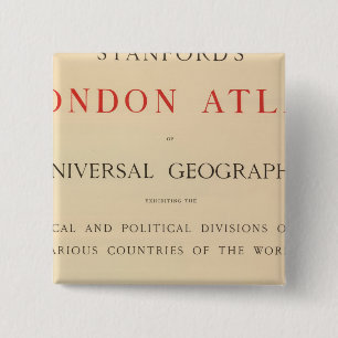 Chapa Cuadrada Página de título del atlas de Londres de Stanfor