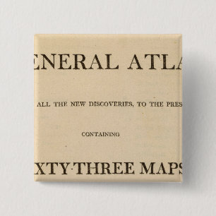 Chapa Cuadrada Página de título Nuevo y elegante atlas generale