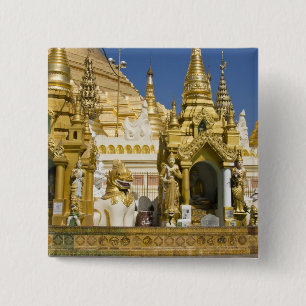 Chapa Cuadrada Pagoda Shwedagon (Paya), gran sitio de templo que