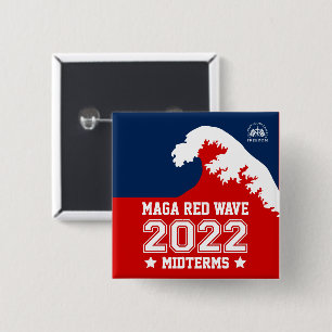 Chapa Cuadrada País de la familia de Dios MAGA Ola Roja 2022