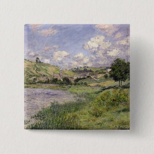 Chapa Cuadrada Paisaje de Claude Monet el  , Vetheuil, 1879