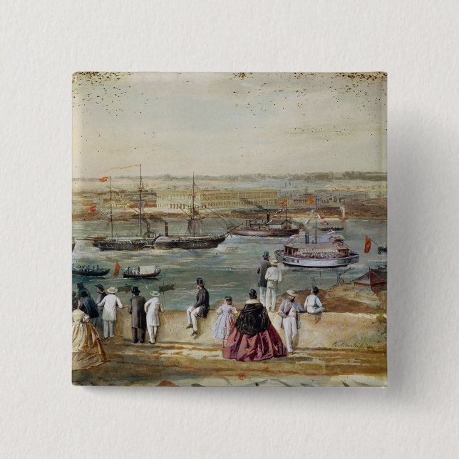 Chapa Cuadrada Paisaje de Cuba (Anverso)