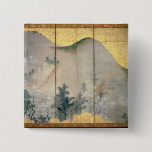 Chapa Cuadrada Paisaje de la primavera