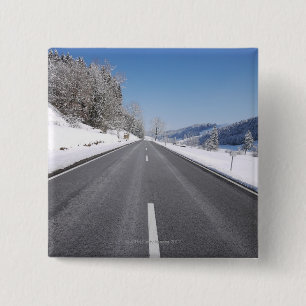 Chapa Cuadrada Paisaje frío 5 del invierno Nevado