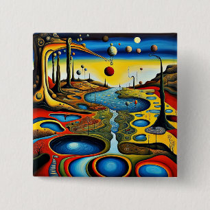 Chapa Cuadrada Paisaje surrealista