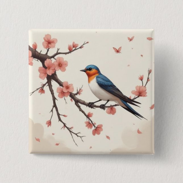 Chapa Cuadrada Pajarito (Anverso)