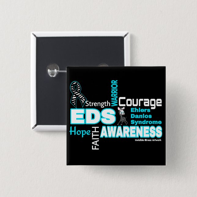 Chapa Cuadrada Palabras...EDS (Anverso y reverso)