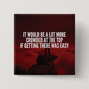 Chapa Cuadrada Palabras Motivacionales - Llegar a la cima