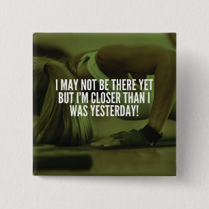 Chapa Cuadrada Palabras motivacionales para el entrenamiento de m