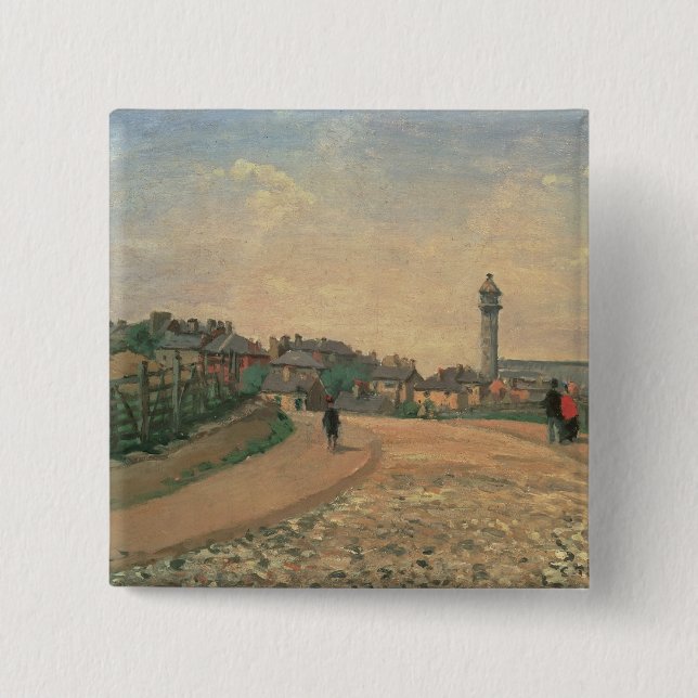 Chapa Cuadrada Palacio cristalino de Camille Pissarro el |, (Anverso)