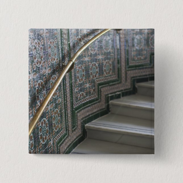 Chapa Cuadrada Palacio de Comunaciones, azulejos moriscos (Anverso)