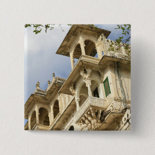Chapa Cuadrada Palacio de la Ciudad, Udaipur, Rajasthan, India