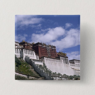 Chapa Cuadrada Palacio de Potala en la montaña el hogar del Dalai