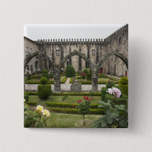 Chapa Cuadrada Palacio del arzobispo de Braga con el jardín