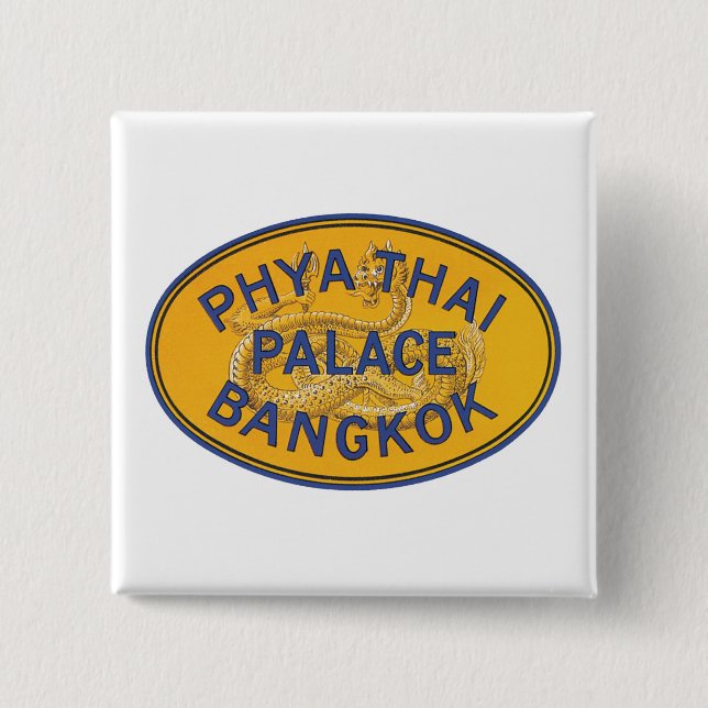 Chapa Cuadrada Palacio Phya Thai Bangkok (Anverso)