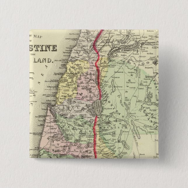 Chapa Cuadrada Palestina, Jerusalén 2 (Anverso)