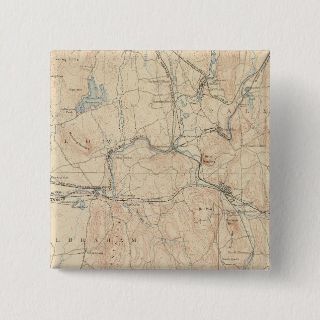 Chapa Cuadrada Palmer, Massachusetts (Anverso)