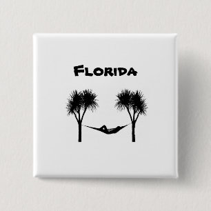 Chapa Cuadrada Palmeras de Florida y blanco/negro martillo