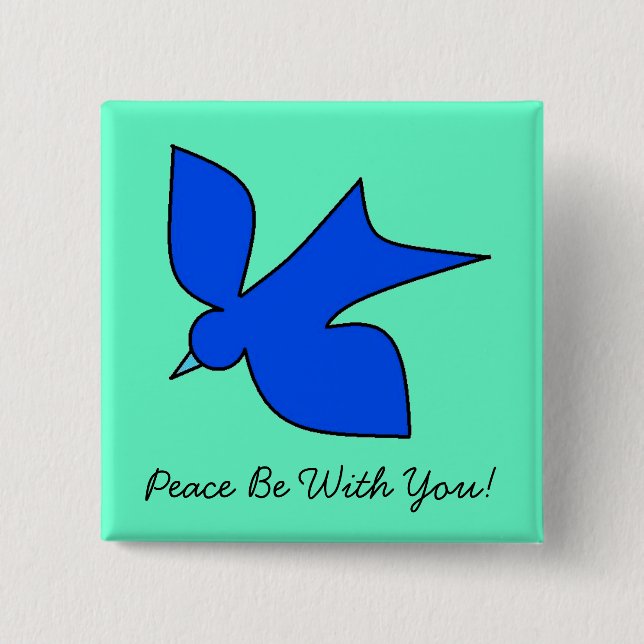 Chapa Cuadrada Paloma pacífica (Anverso)