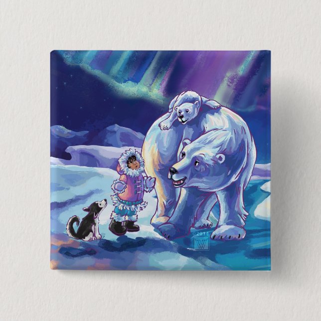 Chapa Cuadrada Pals polares (Anverso)