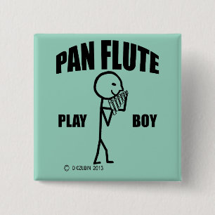 Chapa Cuadrada Pan Flute Play Boy