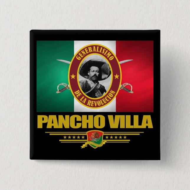 Chapa Cuadrada Pancho Villa 1 (Anverso)