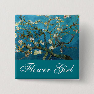 Chapa Cuadrada Pañón chica de flores árbol de almendras florecien