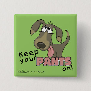 Chapa Cuadrada Pantando Pantalones Para Mantener Perros