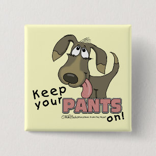 Chapa Cuadrada Pantando Pantalones Para Mantener Perros