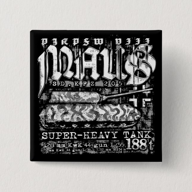 Chapa Cuadrada Panzer VIII Maus (Anverso)