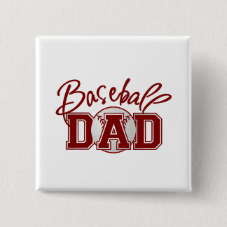 Chapa Cuadrada PAPÁ del béisbol