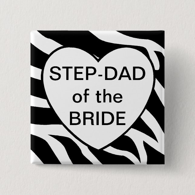 Chapa Cuadrada Papá del paso de la novia (Anverso)