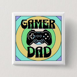 Chapa Cuadrada Papá Gamer