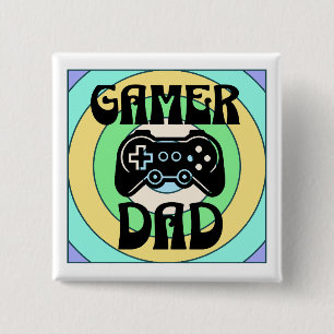 Chapa Cuadrada Papá Gamer