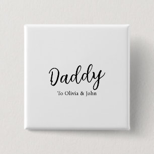 Chapa Cuadrada Papá Personalizado