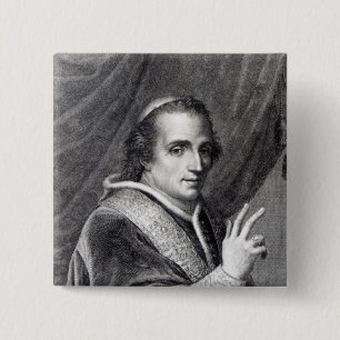 Chapa Cuadrada Papa Pío VII, grabado por Rafaello Morghen