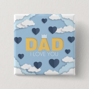 Chapa Cuadrada Papá te amo, regalo del día del padre