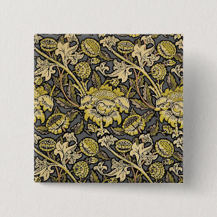 Chapa Cuadrada Papel pintado floral de William Morris Wey Arts Cr