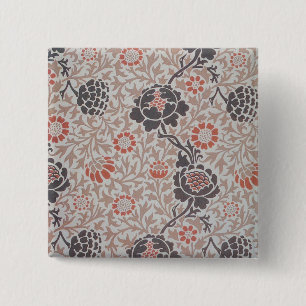 Chapa Cuadrada Papel pintado Grafton de William Morris Flower
