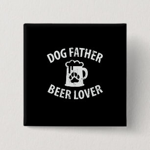 Chapa Cuadrada Papi Gift Dog Padre Beer Lover