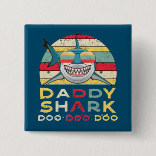 Chapa Cuadrada Papi vintage tiburón "Doo Doo Doo"